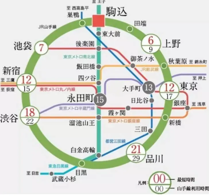 2S Jr Yamanote Komagome, 3 Storey 101Sq 4Br, Freepark Tokyo