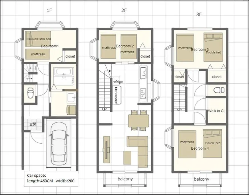 2S Jr Yamanote Komagome, 3 Storey 101Sq 4Br, Freepark Tokyo 0*,  Japan